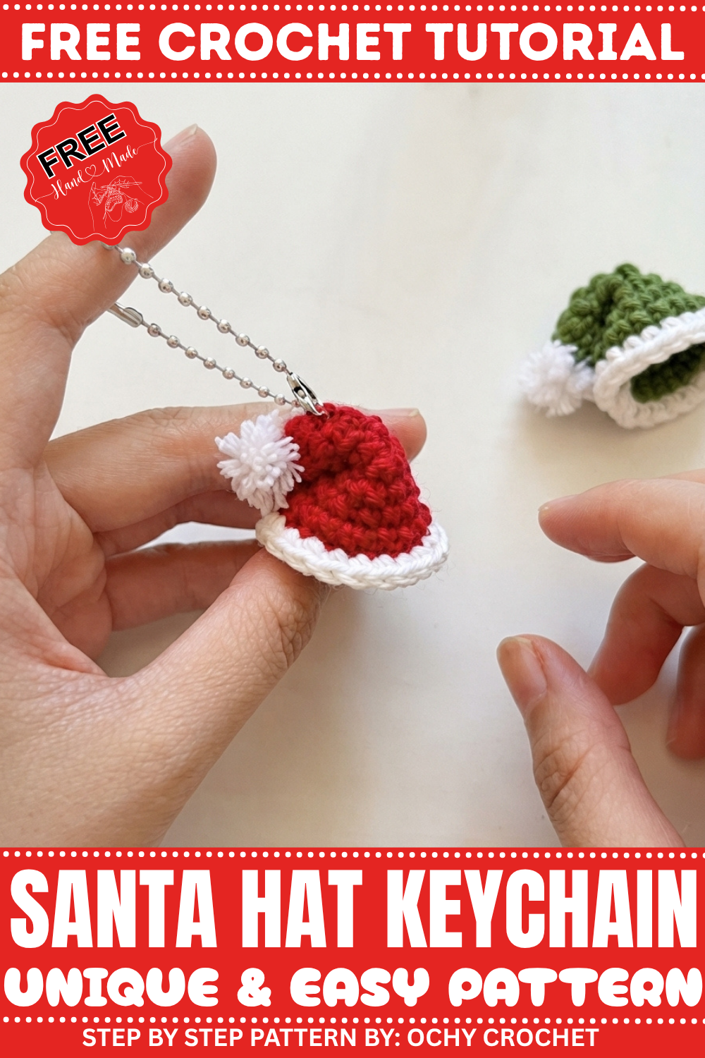Santa Hat Keychain