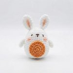 💕 Crochet Bunny Keychain Tutorial | Crochet Amigurumi Bunny