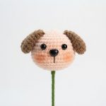 How To Crochet Dog Flower 🐶