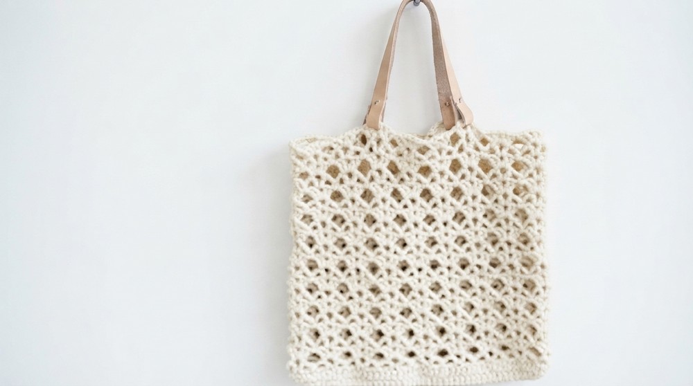 How To Crochet Mesh Bag Made Of Macrame Cord (2)