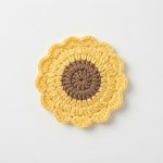 How To Crochet Sunflower Coaster