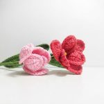 🌷 Easy Crochet Tulip Flower Step by Step Tutorial