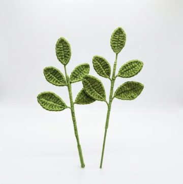 🌿 Simple, Easy Crochet Leaves Step by Step Tutorial