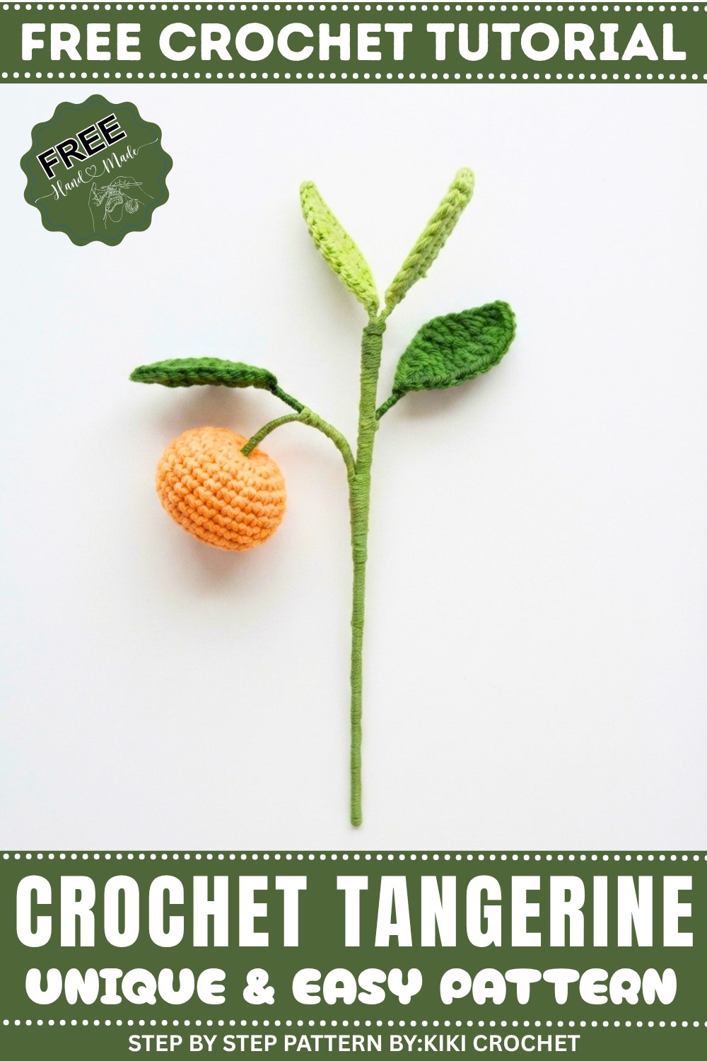🍊 How To Crochet Tangerine (Orange) Pot