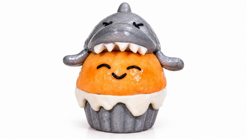 Adorable DIY Kawaii Shark Cupcake Figure (1)
