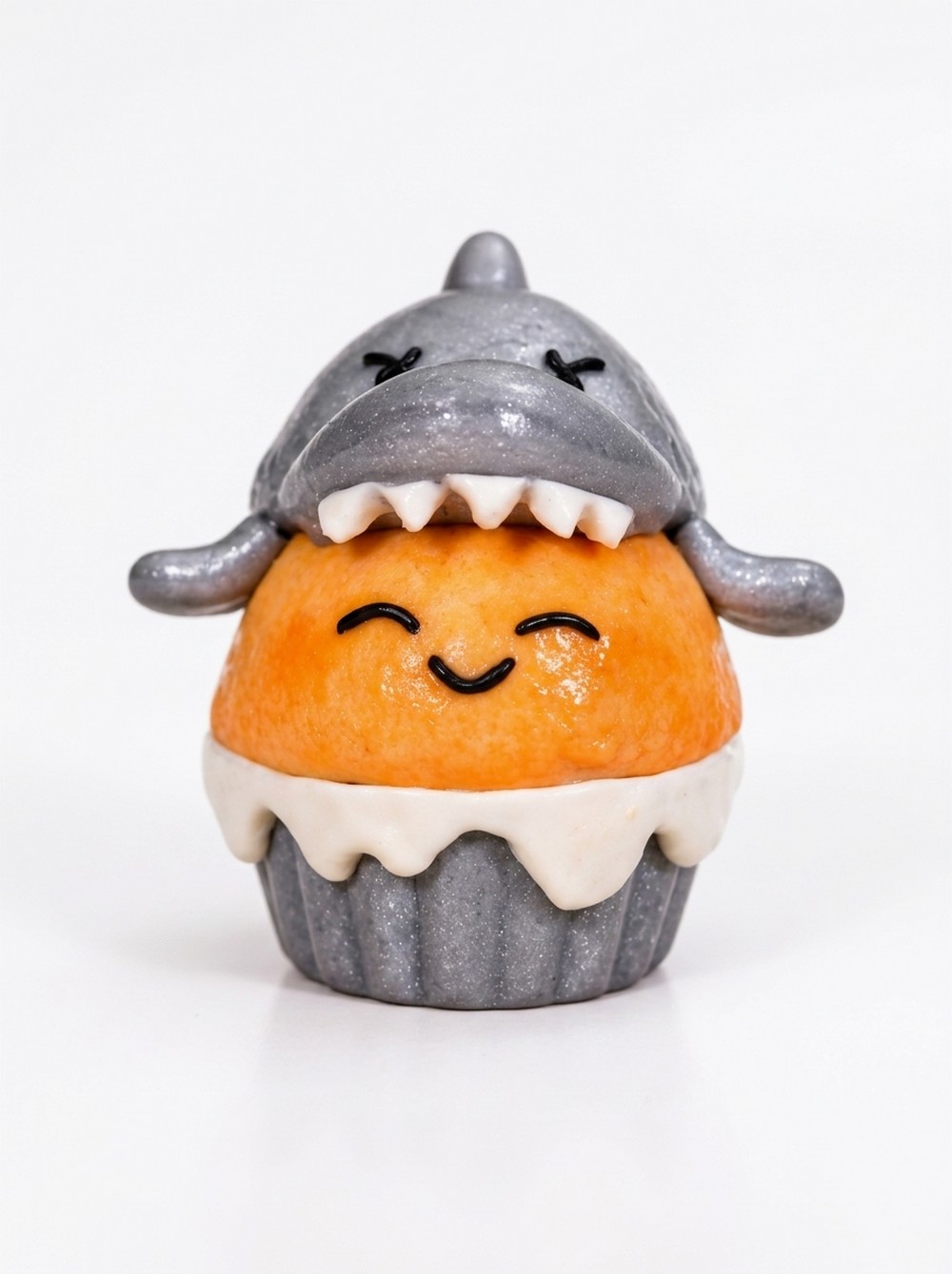 Adorable DIY Kawaii Shark Cupcake Figure (8)