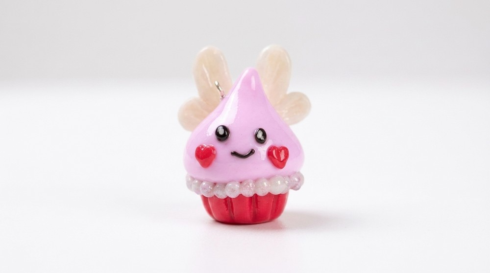 How to Make a Sweet Polymer Clay Meringue Cupcake (7)