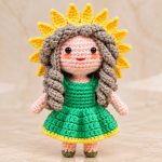 Crochet Sunflower Doll Pattern 5